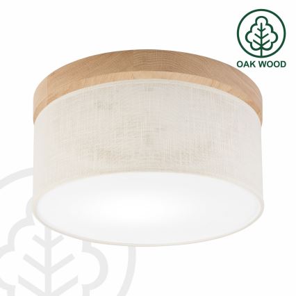 Brilagi - LED Stropné svietidlo BELLADONNA 1xE27/15W/230V pr. 30 cm krémová/dub