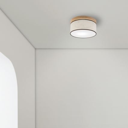 Brilagi - LED Stropné svietidlo BELLADONNA 1xE27/15W/230V pr. 30 cm krémová/dub