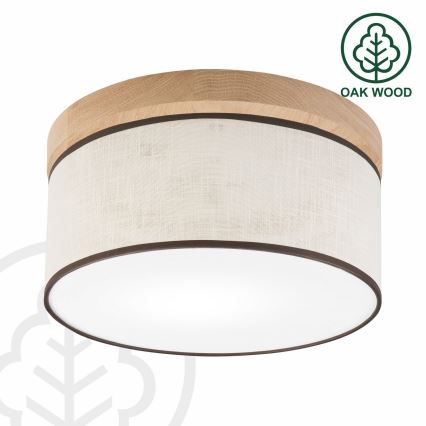 Brilagi - LED Stropné svietidlo BELLADONNA 1xE27/15W/230V pr. 30 cm krémová/dub