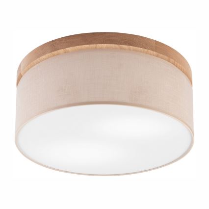 Brilagi - LED Stropné svietidlo BELLADONNA 2xE27/15W/230V pr. 40 cm béžová/dub