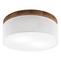 Brilagi - LED Stropné svietidlo BELLADONNA 2xE27/15W/230V pr. 40 cm biela/dub čerešňa