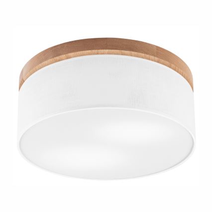Brilagi - LED Stropné svietidlo BELLADONNA 2xE27/15W/230V pr. 40 cm biela/dub