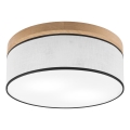 Brilagi - LED Stropné svietidlo BELLADONNA 2xE27/15W/230V pr. 40 cm biela/dub