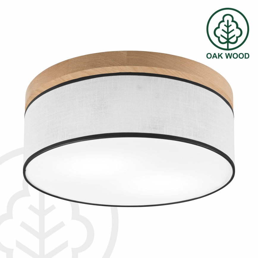 Brilagi - LED Stropné svietidlo BELLADONNA 2xE27/15W/230V pr. 40 cm biela/dub