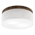 Brilagi - LED Stropné svietidlo BELLADONNA 2xE27/15W/230V pr. 40 cm biela/dub orech