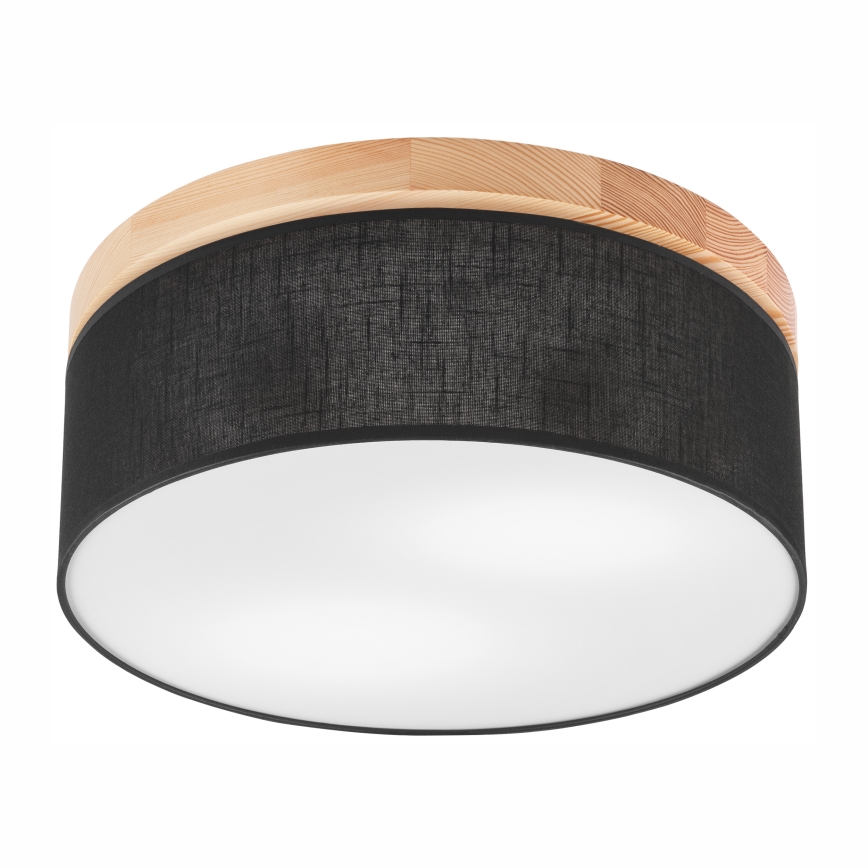 Brilagi - LED Stropné svietidlo BELLADONNA 2xE27/15W/230V pr. 40 cm čierna/borovica