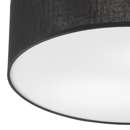 Brilagi - LED Stropné svietidlo BELLADONNA 2xE27/15W/230V pr. 40 cm čierna/dub