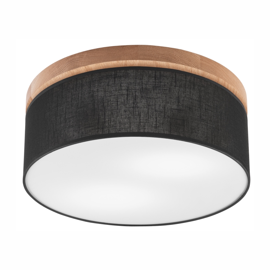 Brilagi - LED Stropné svietidlo BELLADONNA 2xE27/15W/230V pr. 40 cm čierna/dub