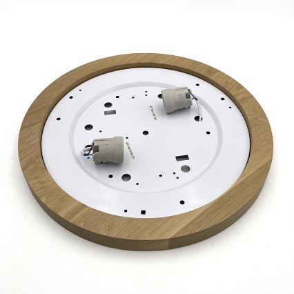 Brilagi - LED Stropné svietidlo BELLADONNA 2xE27/15W/230V pr. 40 cm krémová/dub