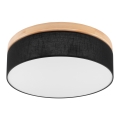 Brilagi - LED Stropné svietidlo BELLADONNA 3xE27/15W/230V čierna/borovica