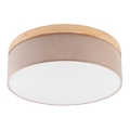 Brilagi - LED Stropné svietidlo BELLADONNA 3xE27/15W/230V pr. 50 cm béžová/borovica