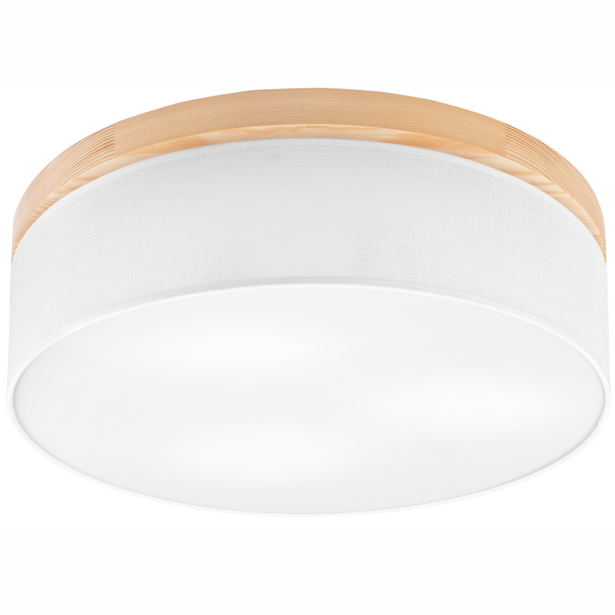 Brilagi - LED Stropné svietidlo BELLADONNA 3xE27/15W/230V pr. 50 cm biela/borovica