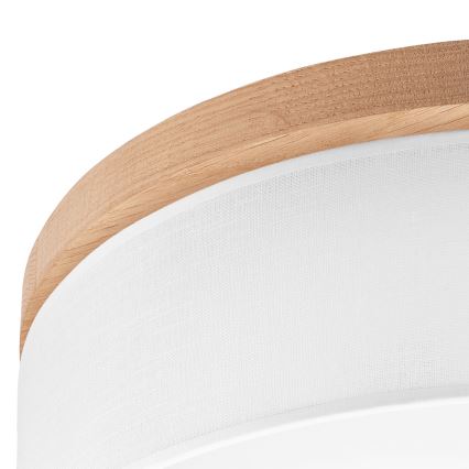 Brilagi - LED Stropné svietidlo BELLADONNA 3xE27/15W/230V pr. 50 cm biela/dub