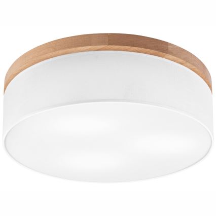 Brilagi - LED Stropné svietidlo BELLADONNA 3xE27/15W/230V pr. 50 cm biela/dub