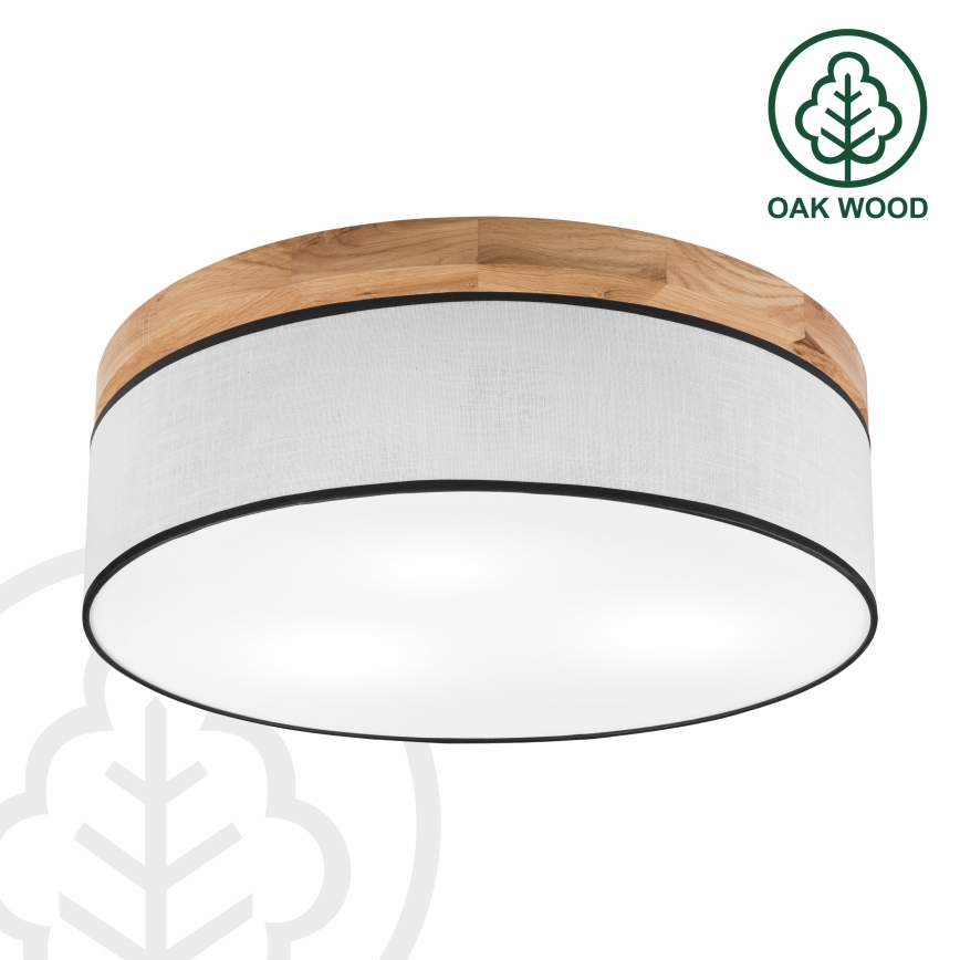 Brilagi - LED Stropné svietidlo BELLADONNA 3xE27/15W/230V pr. 50 cm biela/dub