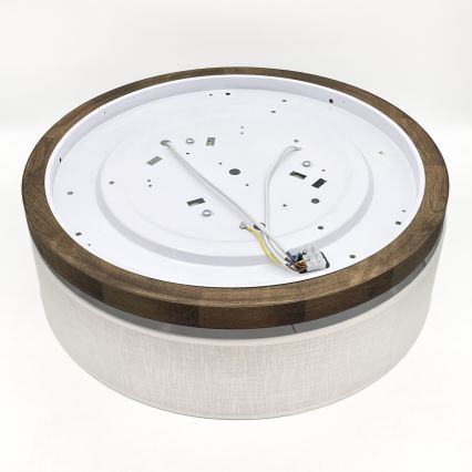Brilagi - LED Stropné svietidlo BELLADONNA 3xE27/15W/230V pr. 50 cm biela/dub orech