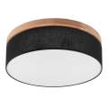Brilagi - LED Stropné svietidlo BELLADONNA 3xE27/15W/230V pr. 50 cm čierna/dub