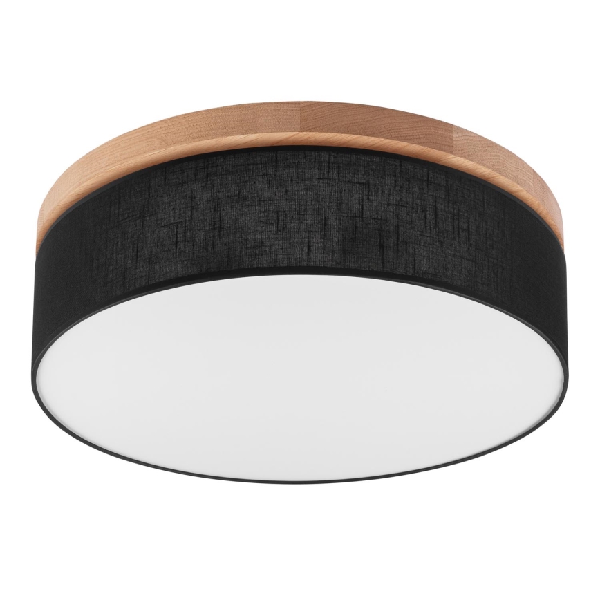 Brilagi - LED Stropné svietidlo BELLADONNA 3xE27/15W/230V pr. 50 cm čierna/dub