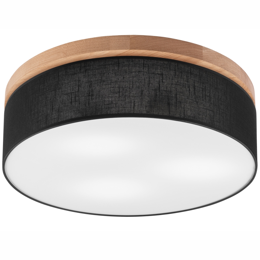 Brilagi - LED Stropné svietidlo BELLADONNA 3xE27/15W/230V pr. 50 cm čierna/dub
