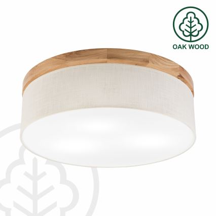 Brilagi - LED Stropné svietidlo BELLADONNA 3xE27/15W/230V pr. 50 cm krémová/dub