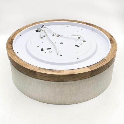 Brilagi - LED Stropné svietidlo BELLADONNA 3xE27/15W/230V pr. 50 cm krémová/dub