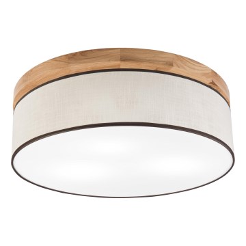 Brilagi - LED Stropné svietidlo BELLADONNA 3xE27/15W/230V pr. 50 cm krémová/dub