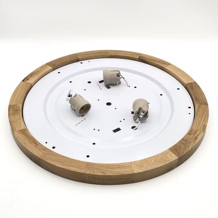 Brilagi - LED Stropné svietidlo BELLADONNA 3xE27/15W/230V pr. 50 cm krémová/dub
