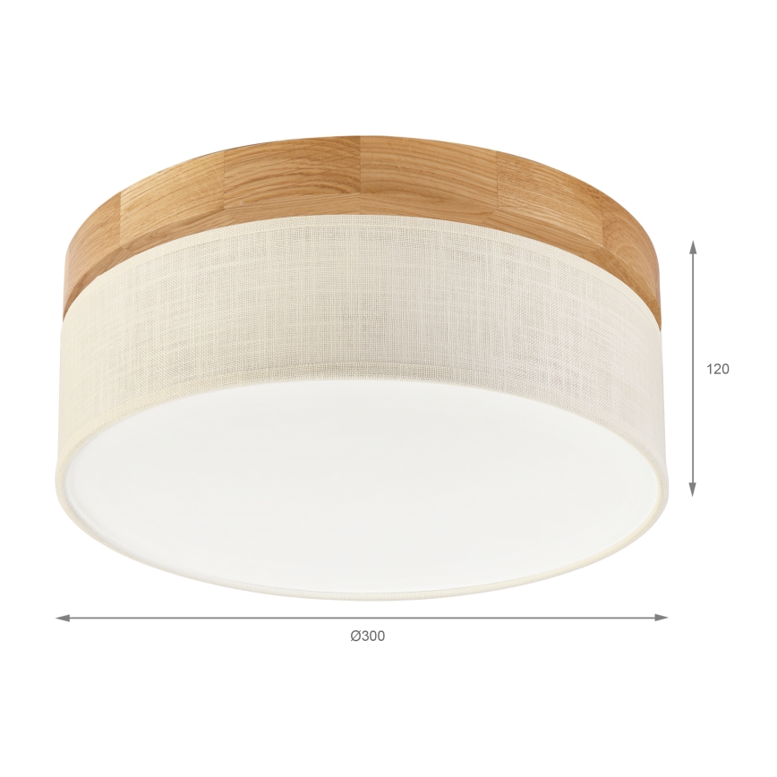 Brilagi - LED Stropné svietidlo BELLADONNA LED/20W/230V pr. 30 cm krémová/dub