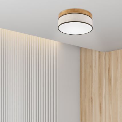 Brilagi - LED stropné svietidlo BELLADONNA LED/20W/230V pr. 30 cm krémová/dub