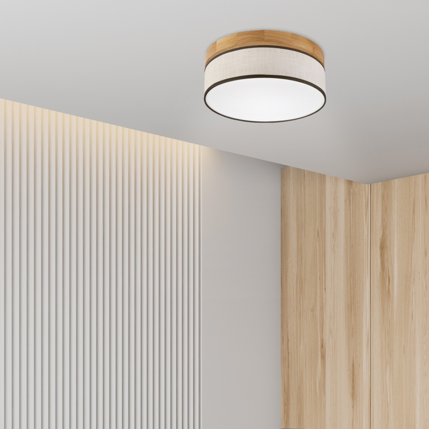 Brilagi - LED stropné svietidlo BELLADONNA LED/20W/230V pr. 30 cm krémová/dub