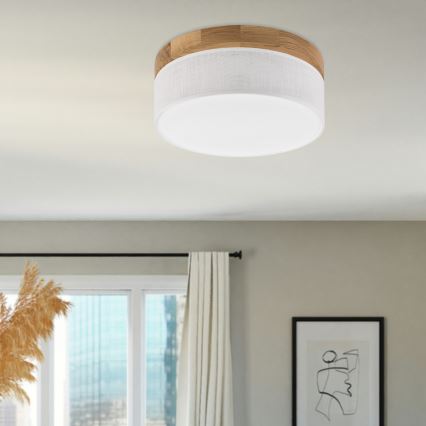 Brilagi - LED Stropné svietidlo BELLADONNA LED/20W/230V Ø 30 cm biela/dub