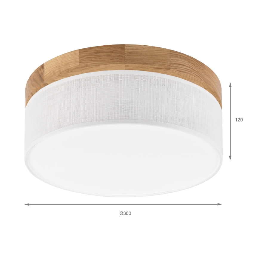 Brilagi - LED Stropné svietidlo BELLADONNA LED/20W/230V Ø 30 cm biela/dub