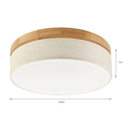 Brilagi - LED Stropné svietidlo BELLADONNA LED/36W/230V pr. 40 cm krémová/dub