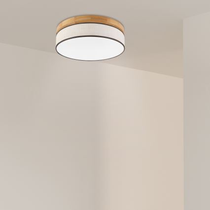 Brilagi - LED Stropné svietidlo BELLADONNA LED/36W/230V pr. 40 cm krémové/dubové