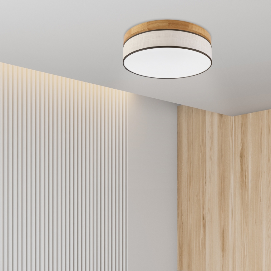 Brilagi - LED Stropné svietidlo BELLADONNA LED/36W/230V pr. 40 cm krémové/dubové