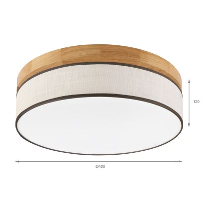 Brilagi - LED Stropné svietidlo BELLADONNA LED/36W/230V pr. 40 cm krémové/dubové