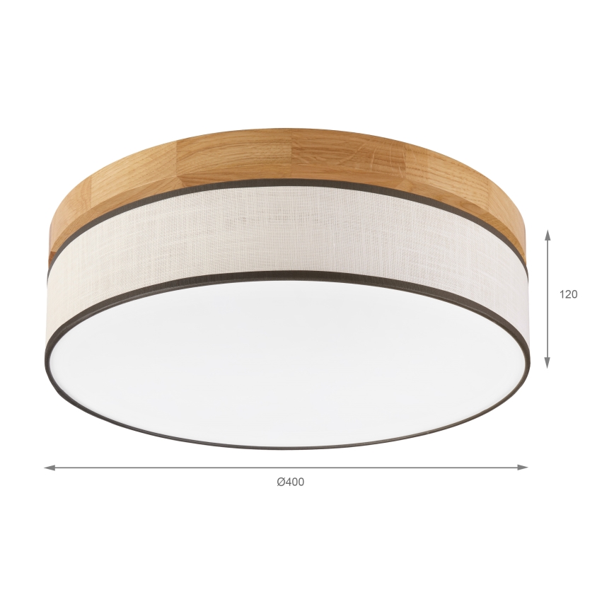 Brilagi - LED Stropné svietidlo BELLADONNA LED/36W/230V pr. 40 cm krémové/dubové