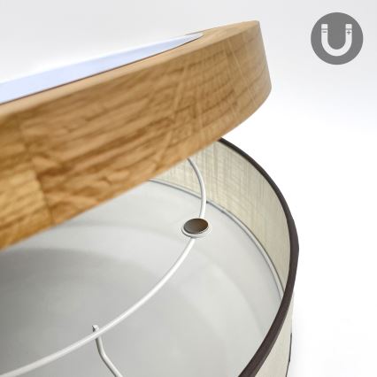 Brilagi - LED Stropné svietidlo BELLADONNA LED/36W/230V pr. 50 cm krémová/dub