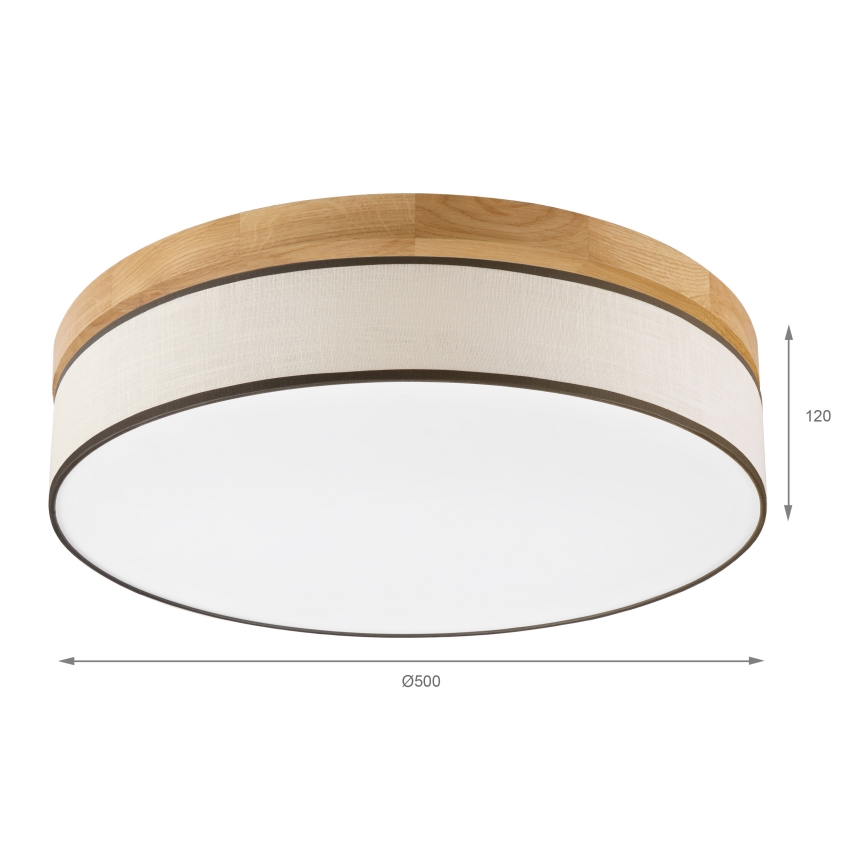 Brilagi - LED Stropné svietidlo BELLADONNA LED/36W/230V pr. 50 cm krémová/dub