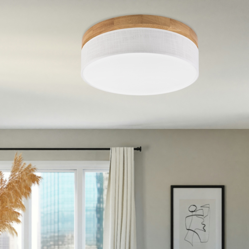 Brilagi - LED Stropné svietidlo BELLADONNA LED/36W/230V Ø 40 cm biele/dub
