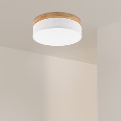 Brilagi - LED Stropné svietidlo BELLADONNA LED/36W/230V Ø 40 cm biele/dub