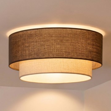 Brilagi - LED stropné svietidlo BOHO ECO 1xE27/10W/230V pr. 40 cm hnedá/krémová
