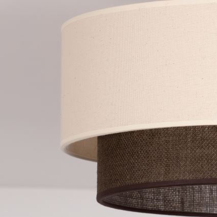 Brilagi - LED Stropné svietidlo BOHO STYLE 1xE27/15W/230V pr. 40 cm krémové/hnedé