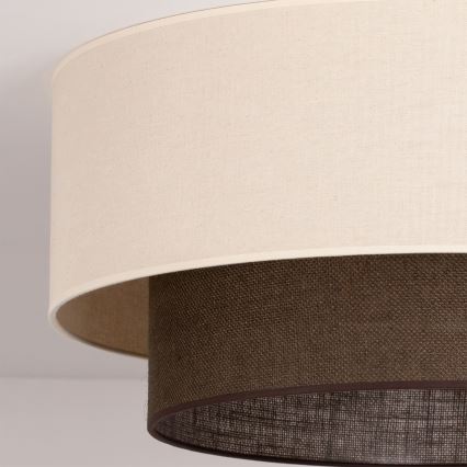 Brilagi - LED stropné svietidlo BOHO STYLE 3xE27/15W/230V pr. 60 cm krémová/hnedá