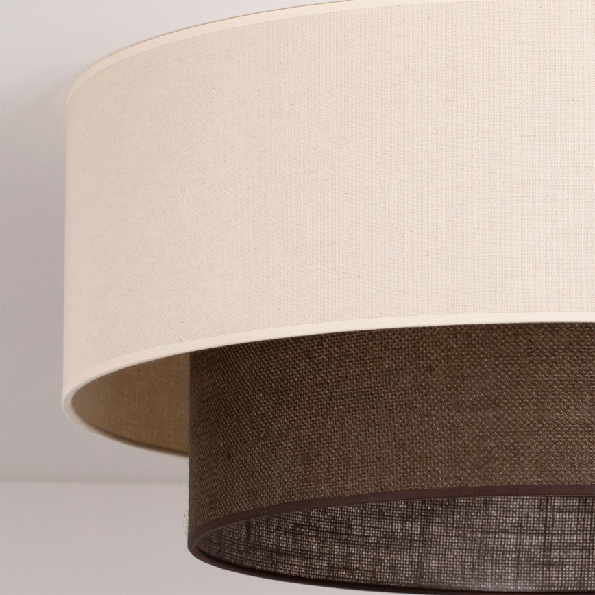 Brilagi - LED stropné svietidlo BOHO STYLE 3xE27/15W/230V pr. 60 cm krémová/hnedá