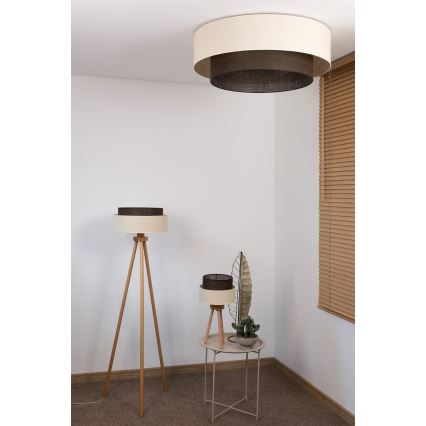 Brilagi - LED Stropné svietidlo BOHO STYLE 3xE27/15W/230V pr. 80 cm krémová/hnedá