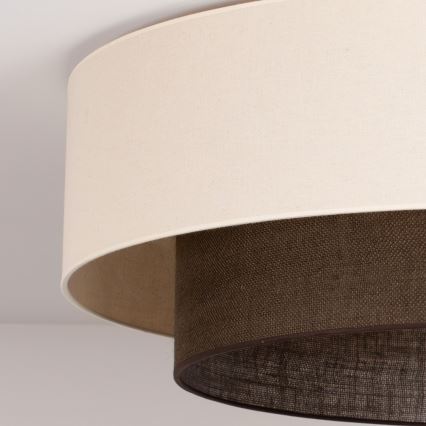 Brilagi - LED Stropné svietidlo BOHO STYLE 3xE27/15W/230V pr. 80 cm krémová/hnedá