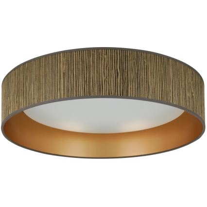 Brilagi - LED Stropné svietidlo BOSTON ROLLER LED/24W/230V pr. 45 cm slama hnedá/zlatá