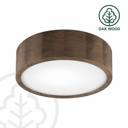 Brilagi - LED Stropné svietidlo CARVALHO 1xE27/15W/230V dub orech pr. 27 cm