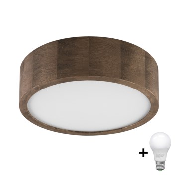 Brilagi - LED Stropné svietidlo CARVALHO 1xE27/60W/230V dub orech pr. 27 cm